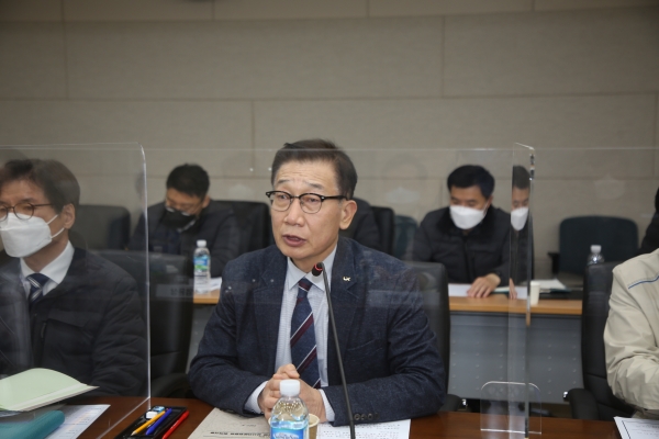 ▲성기청 LX 상임감사가 인사말을 하고 있다./제공=LX