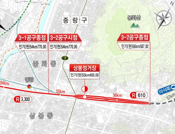 GTX-B노선(용산~상봉) 제3-2공구 위치도/제공= HJ중공업 건설부문