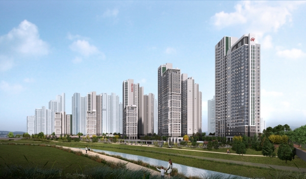 힐스테이트 도안리버파크 1단지 투시도/제공=현대건설
