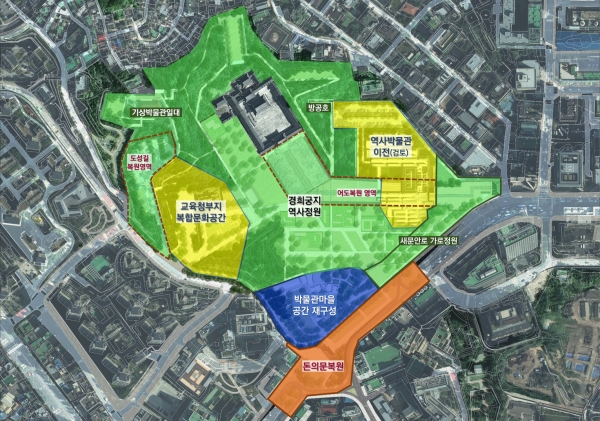 경희궁 일대 종합구상(안)/제공=서울시