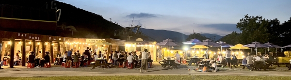 오투리조트 야외 바비큐장 사진/제공=부영 오투리조트